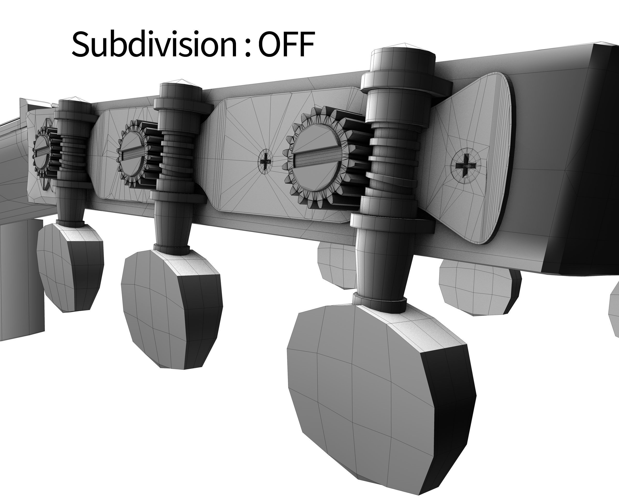 Classic Guitar Collection Low-poly 3D model_112