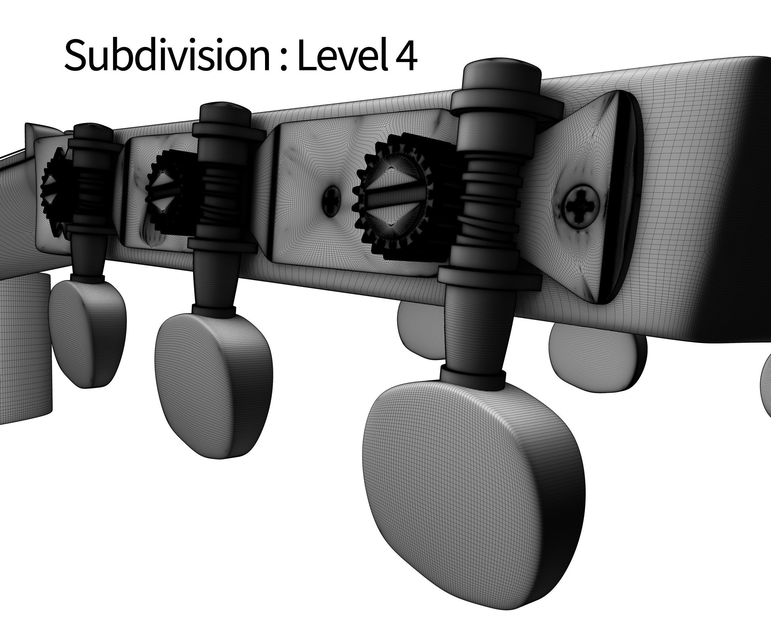 Classic Guitar Collection Low-poly 3D model_114