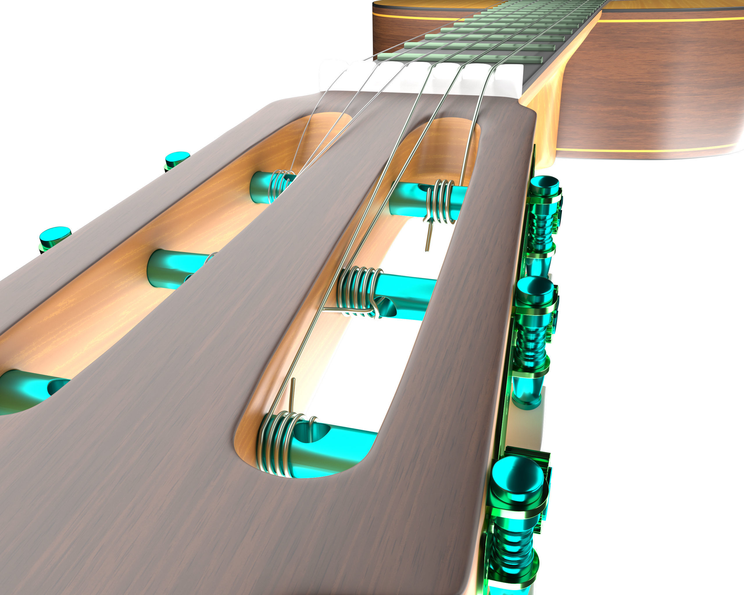 Classic Guitar Collection Low-poly 3D model_55