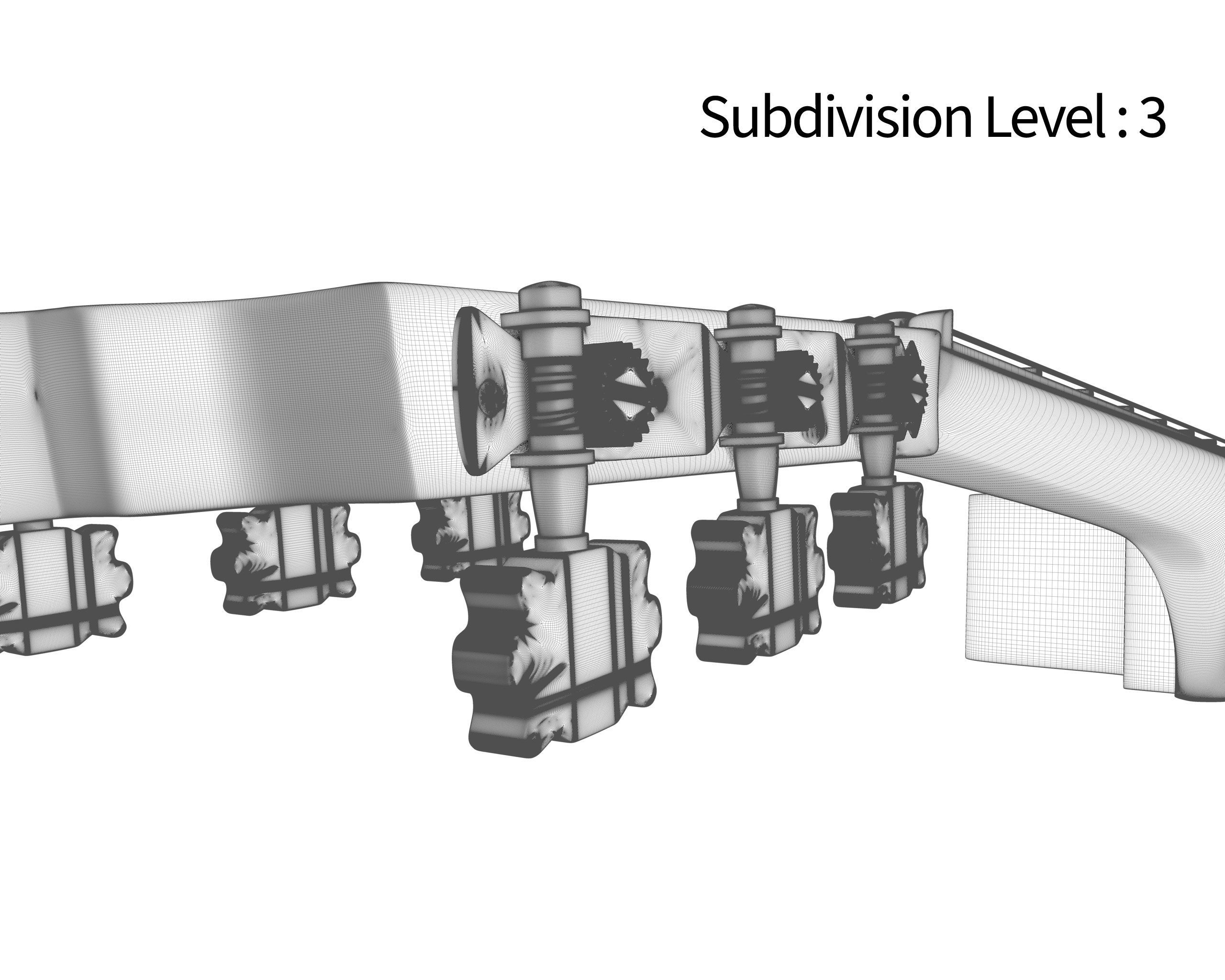 Classic Guitar Collection Low-poly 3D model_144