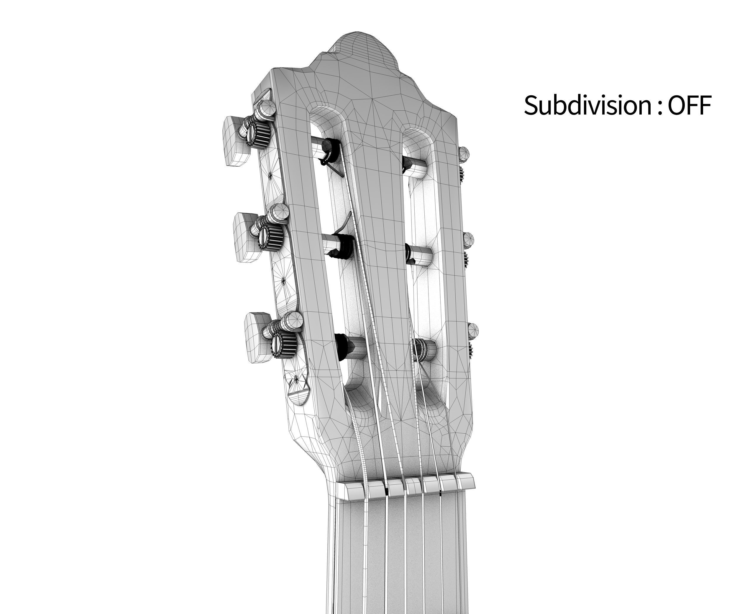 Classic Guitar Collection Low-poly 3D model_101