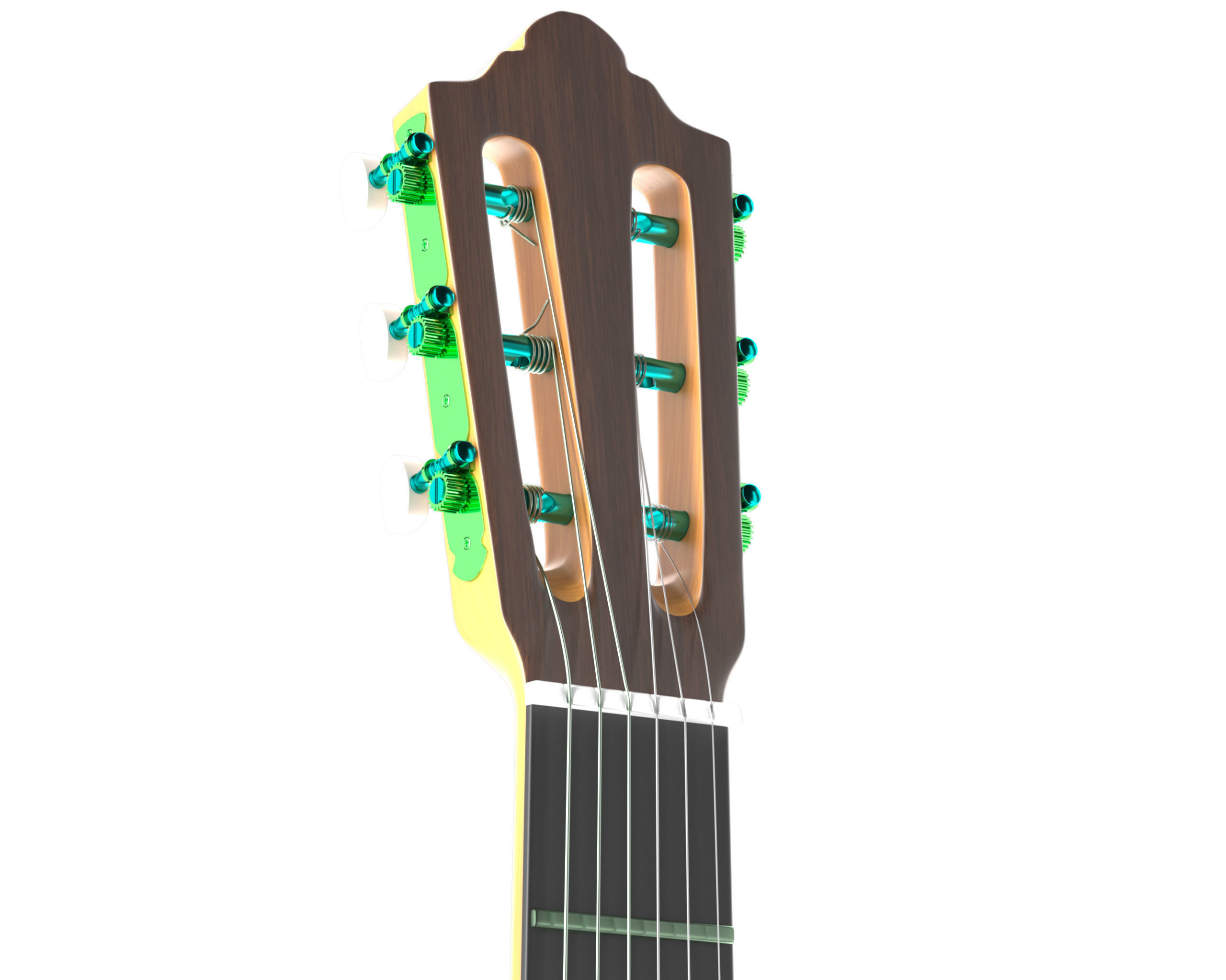 Classic Guitar Collection Low-poly 3D model_42