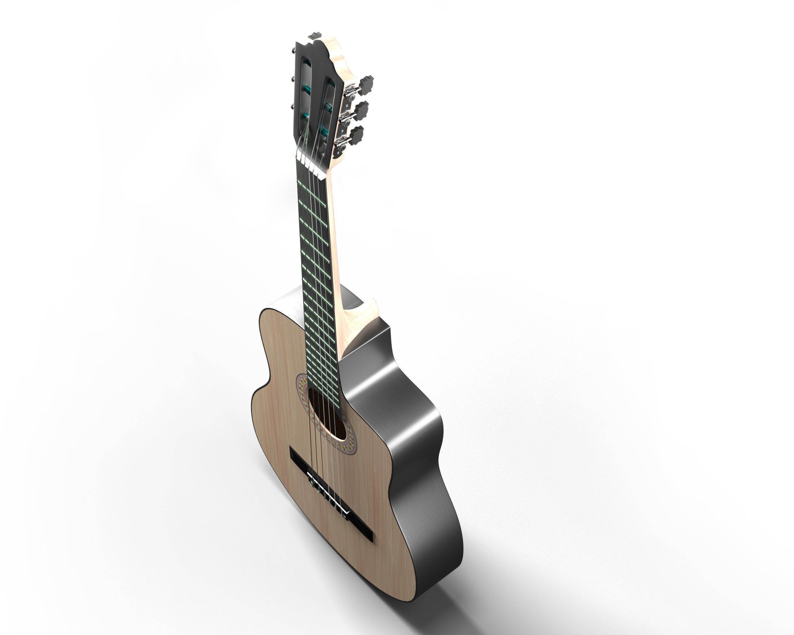 Classic Guitar Collection Low-poly 3D model_77