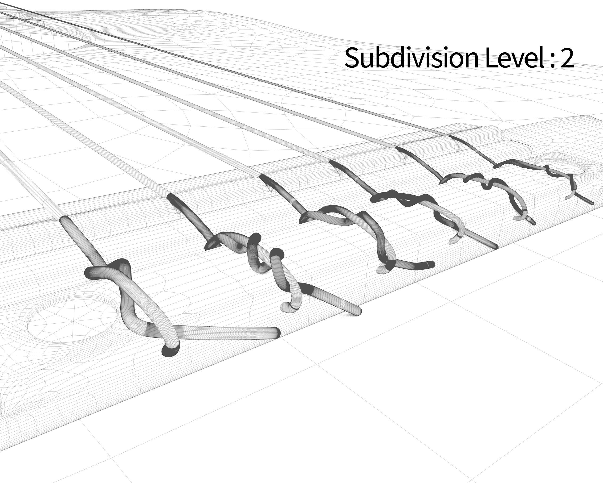 Classic Guitar Collection Low-poly 3D model_146
