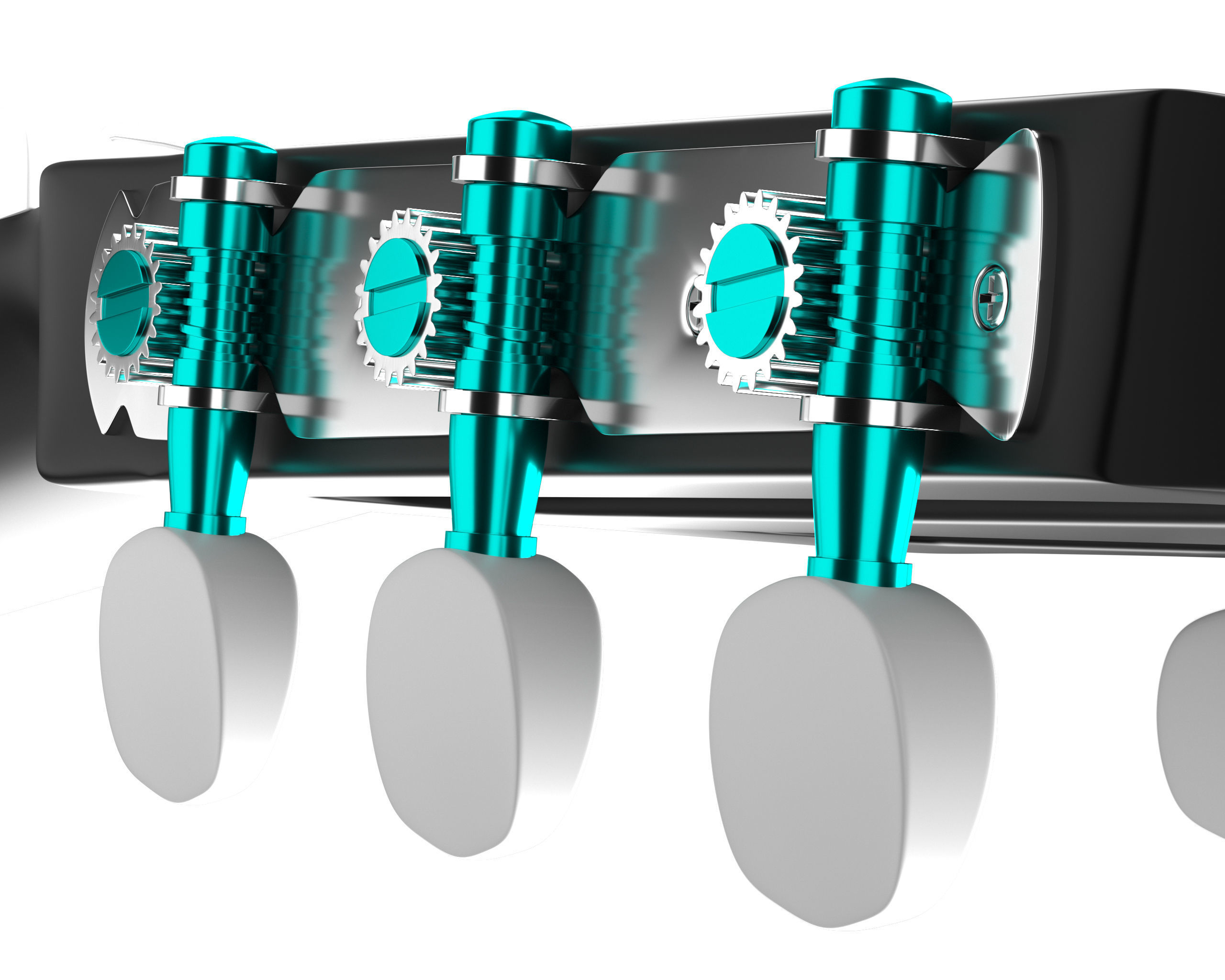 Classic Guitar Collection Low-poly 3D model_22