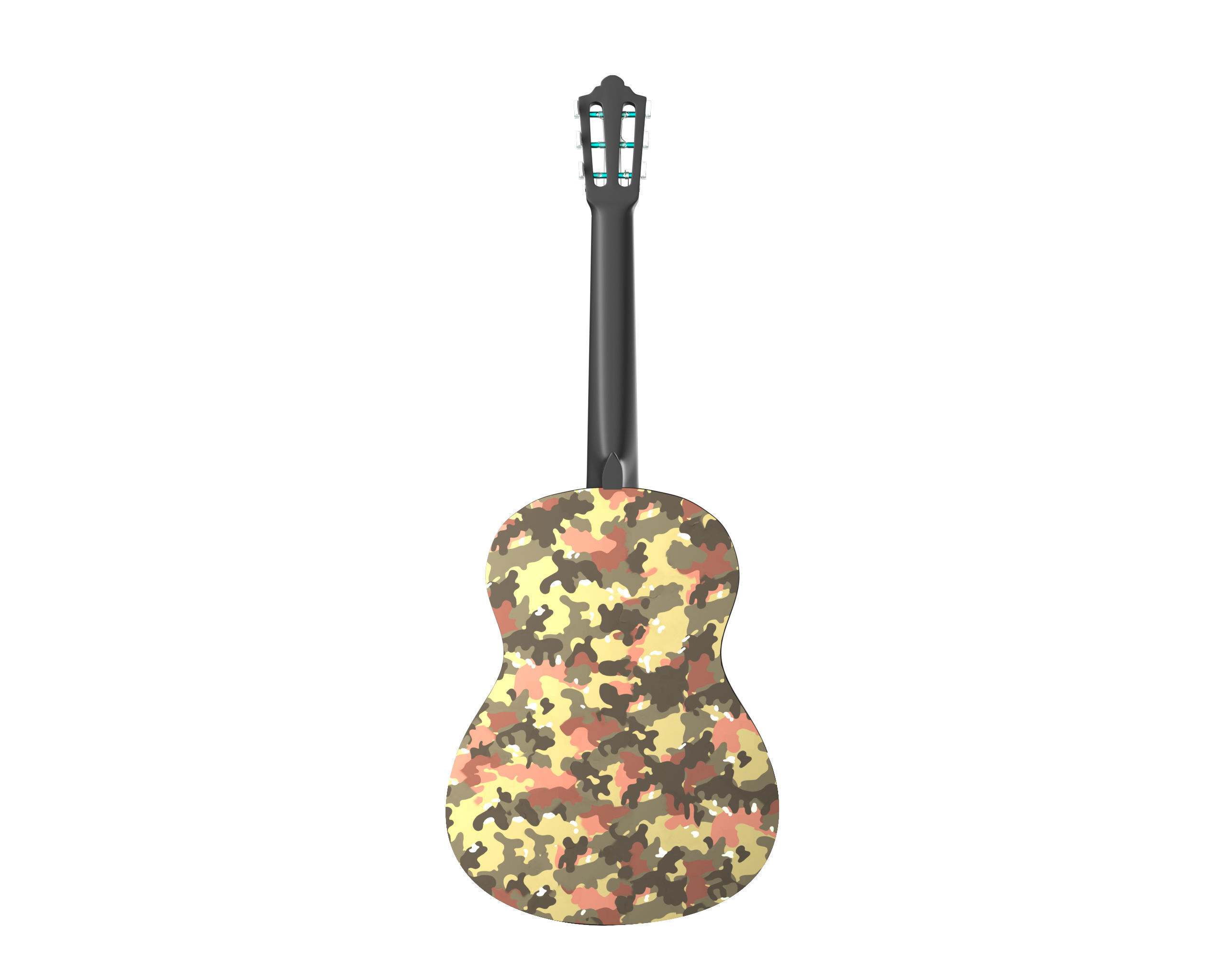 Classic Guitar Collection Low-poly 3D model_59