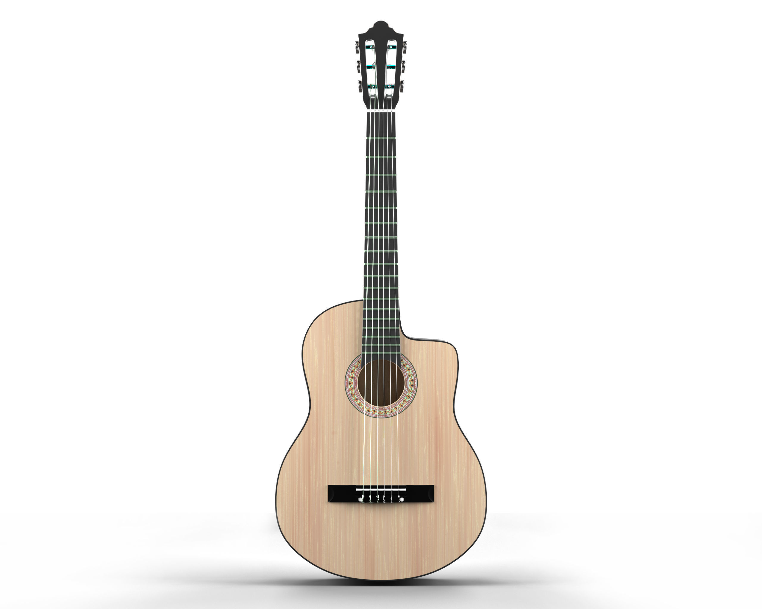 Classic Guitar Collection Low-poly 3D model_64