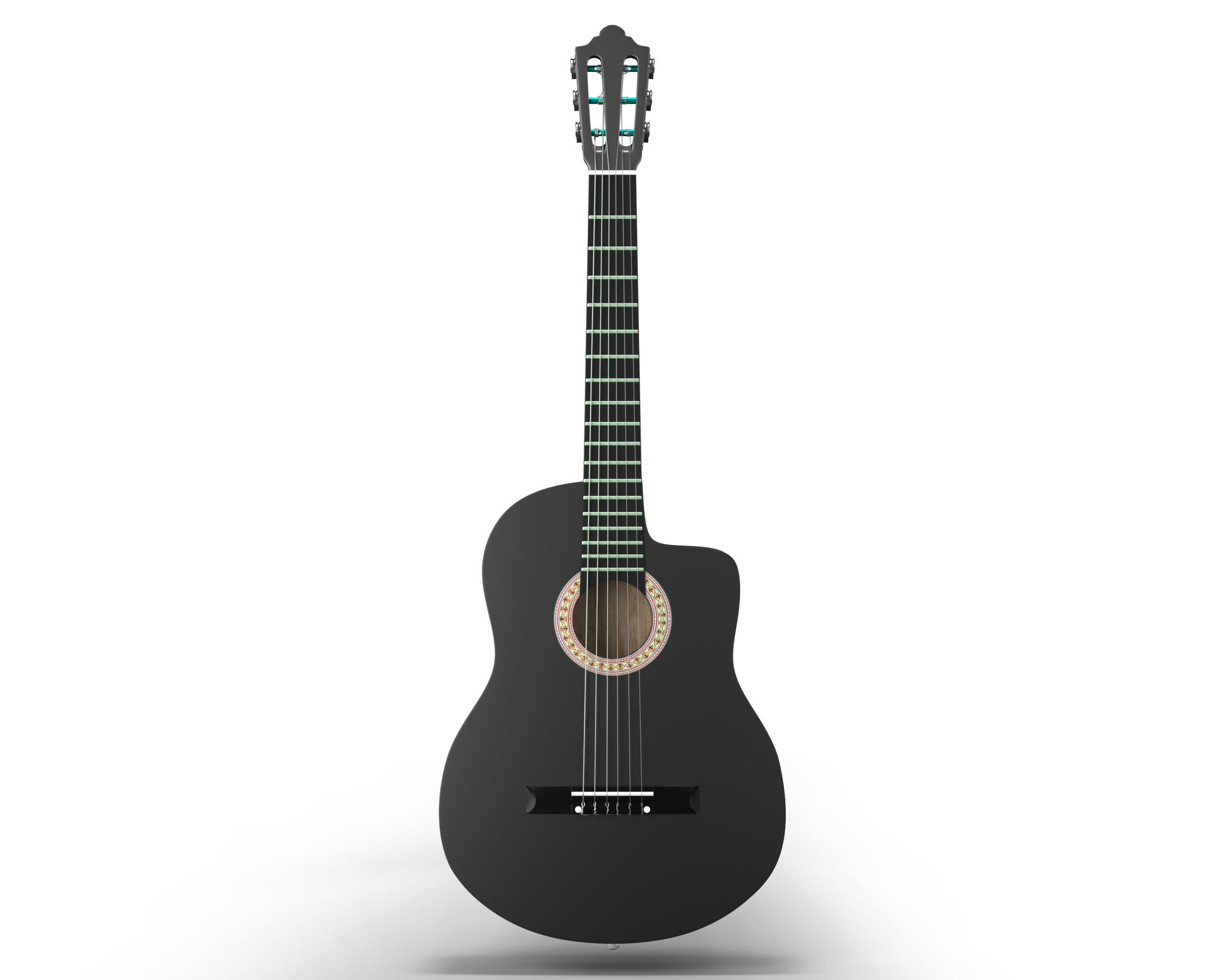 Classic Guitar Collection Low-poly 3D model_23