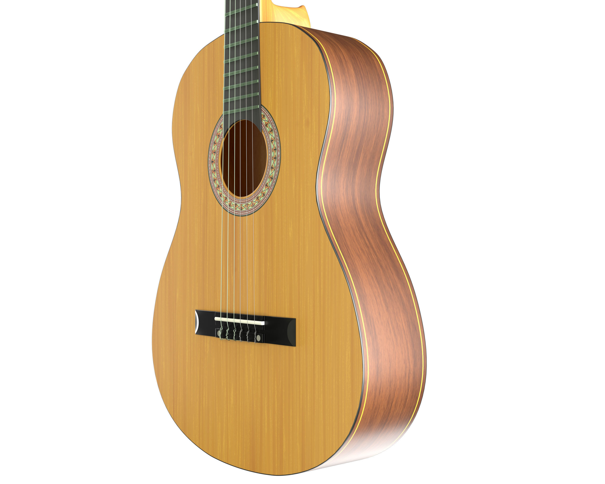 Classic Guitar Collection Low-poly 3D model_47