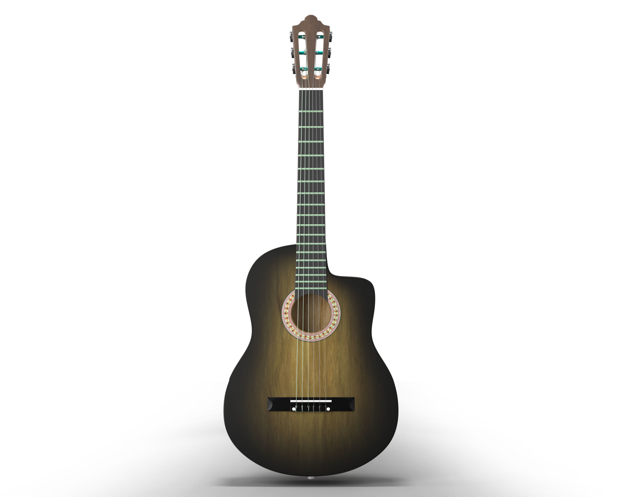 Classic Guitar Collection Low-poly 3D model_60