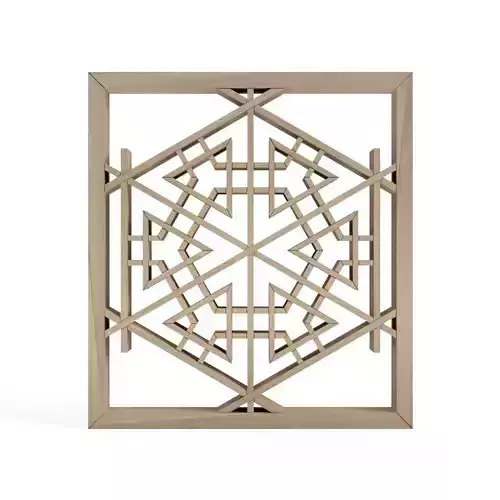 Yukigatakikko snowflake wall sconce 3D print model