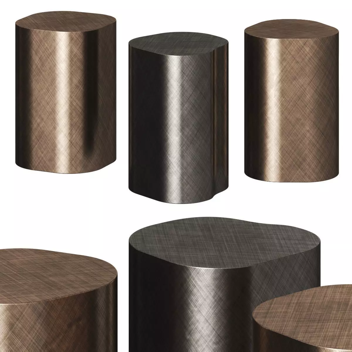 Cattelan Italia Pancho Coffee and Side Tables 3D model_0