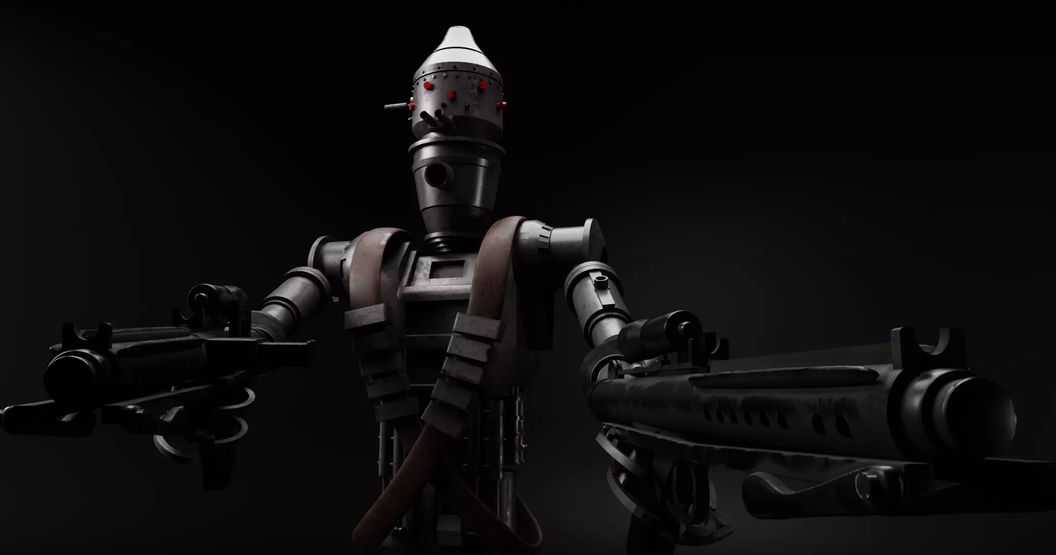 IG Assassin Droid and Blaster 3D model_0