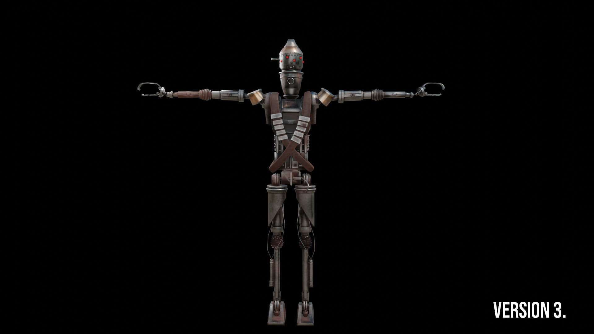 IG Assassin Droid and Blaster 3D model_10