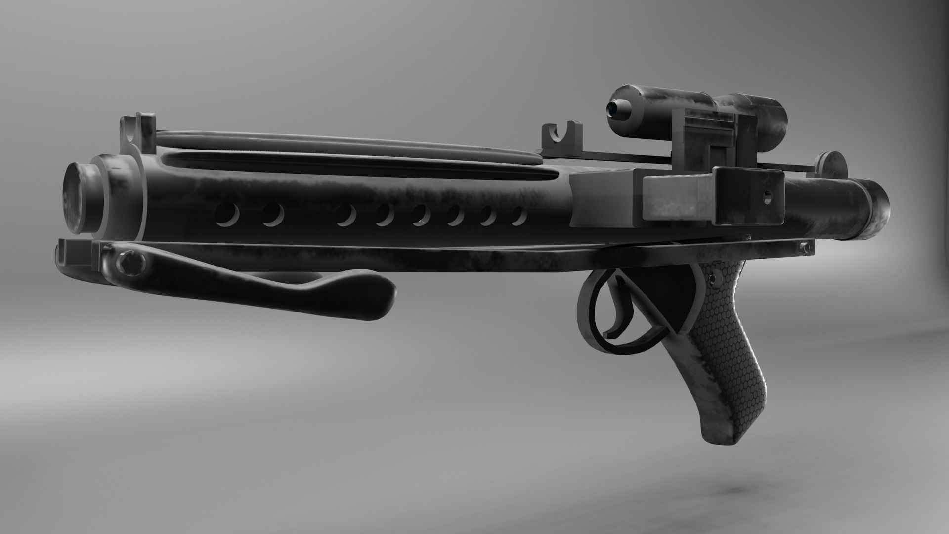 IG Assassin Droid and Blaster 3D model_6