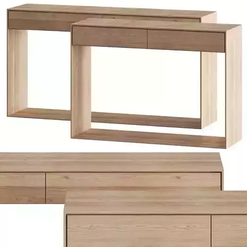 Ethnicraft Oak Nordic Console Tables