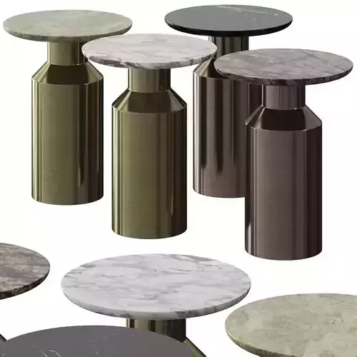 Tubus Coffee and Side Tables 3D model