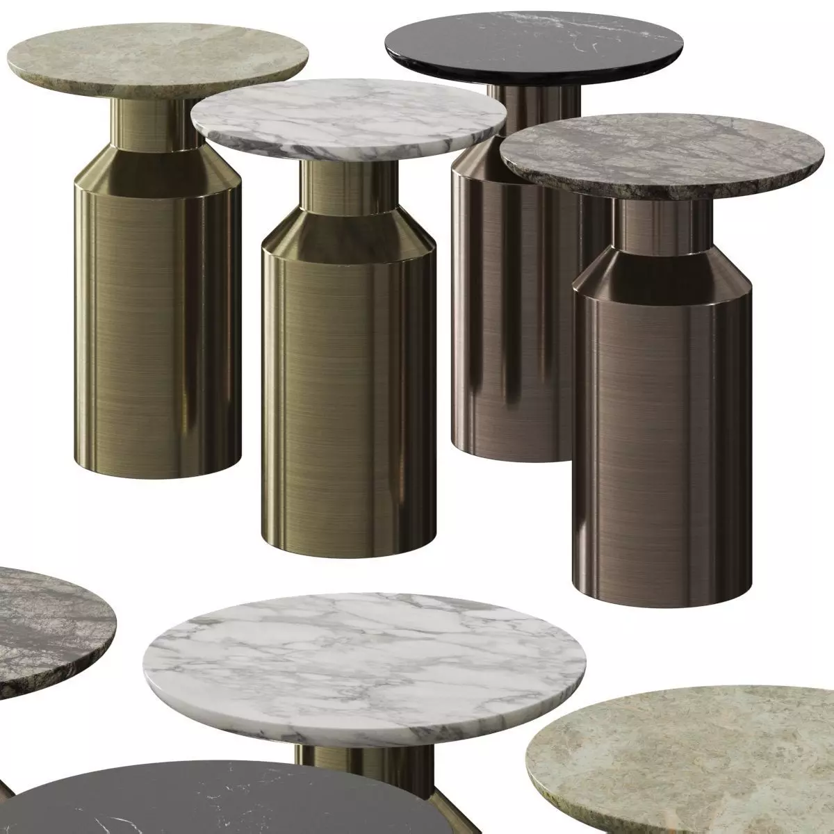 Tubus Coffee and Side Tables 3D model_0