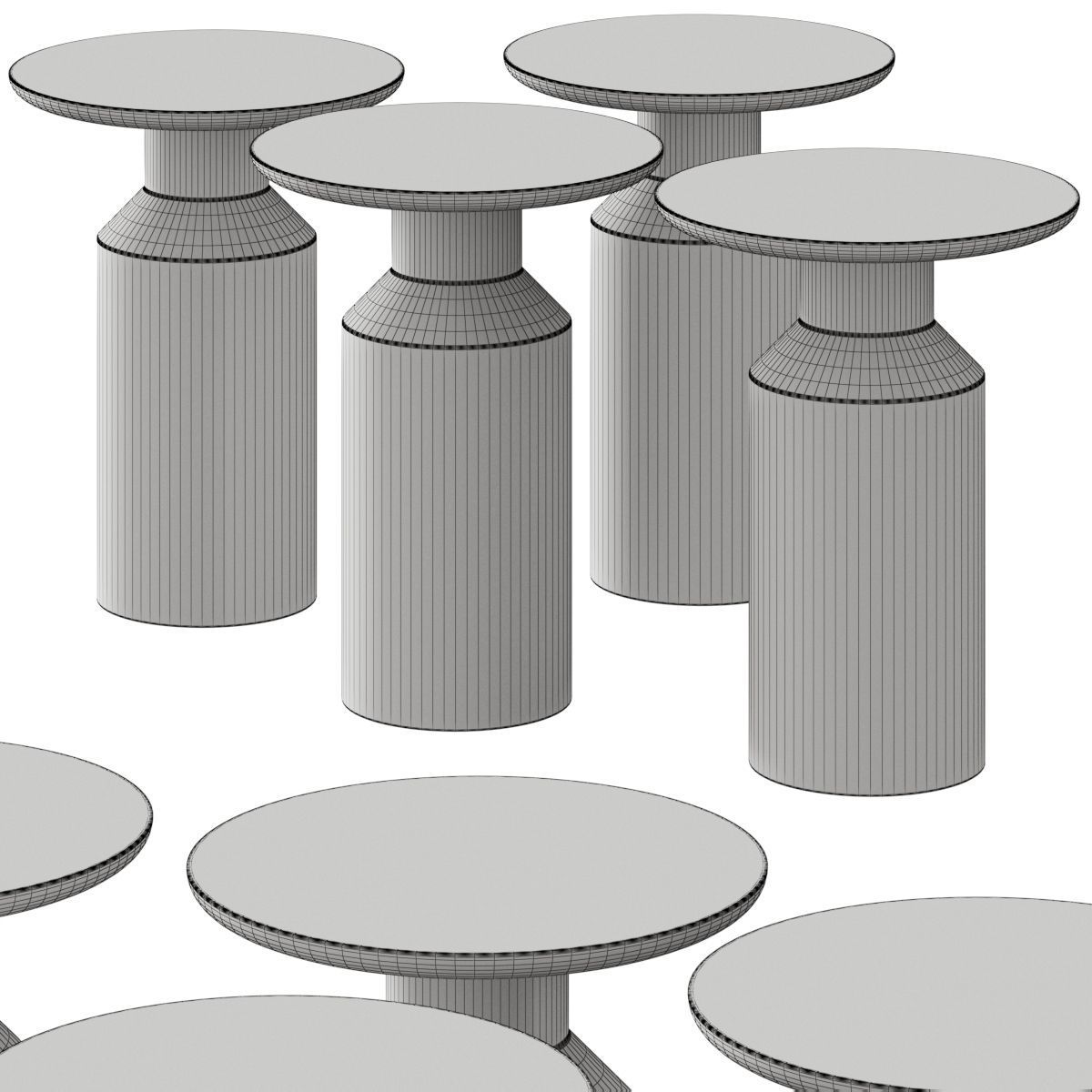 Tubus Coffee and Side Tables 3D model_1