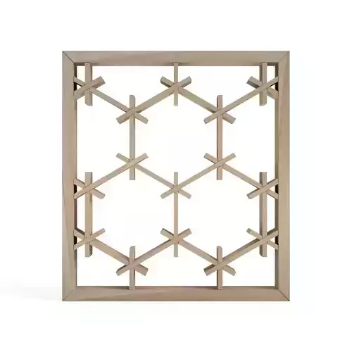 Tsunokikko wooden frame with squares 3D print model