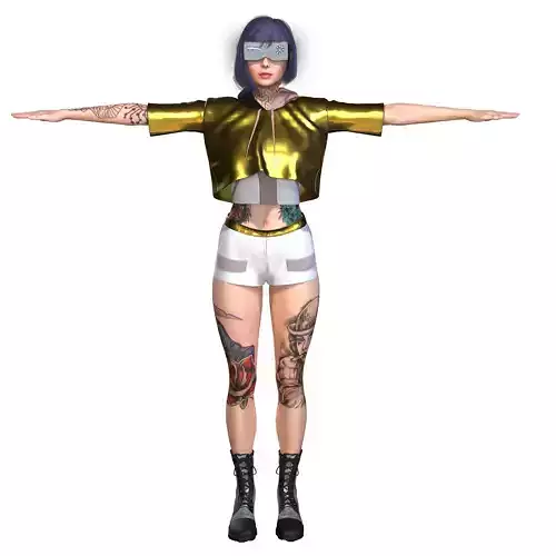 Female Modern Outfit - Marvelous Designer