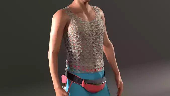 FREE Cyberpunk Male Outfit - Marvelous Designer Free 3D model