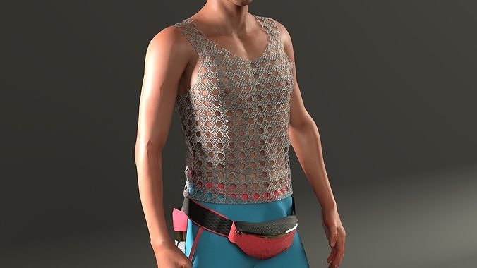 FREE Cyberpunk Male Outfit - Marvelous Designer Free 3D model