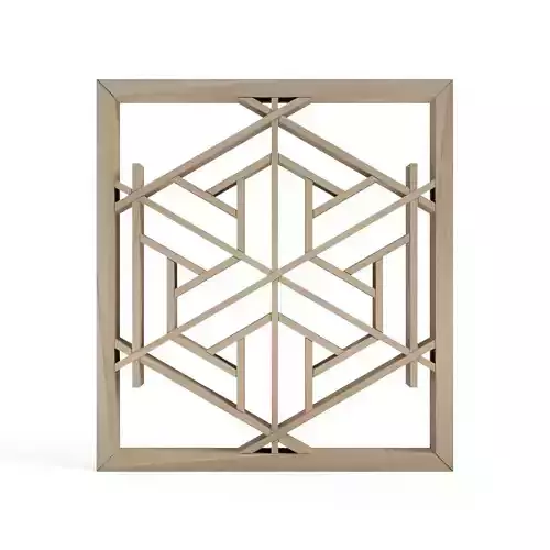 Bishamonkentsunagi geometric wall sconce 3D print model
