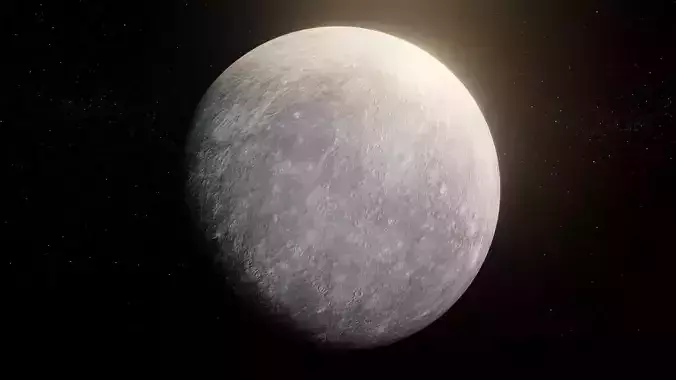 Photorealistic Mercury 8k Textures 3D Model Low-poly 3D model