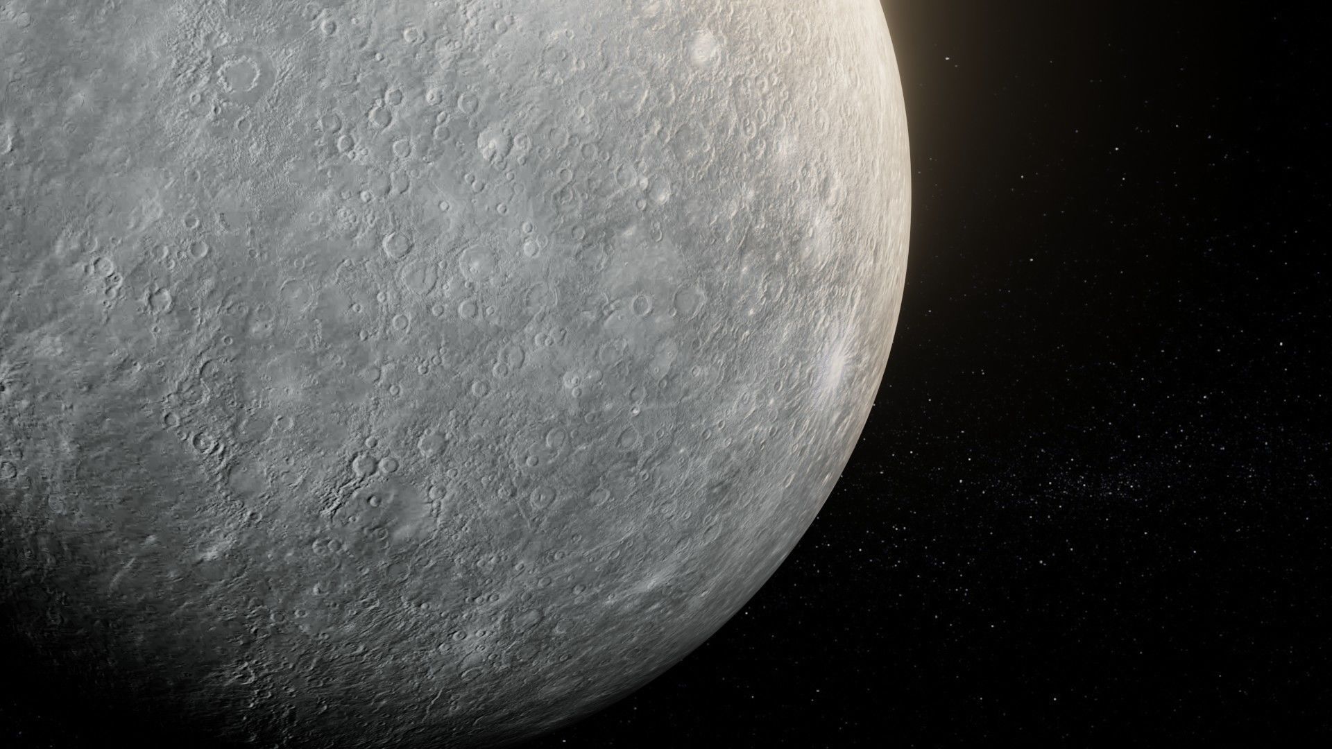 Photorealistic Mercury 8k Textures 3D Model Low-poly 3D model_20
