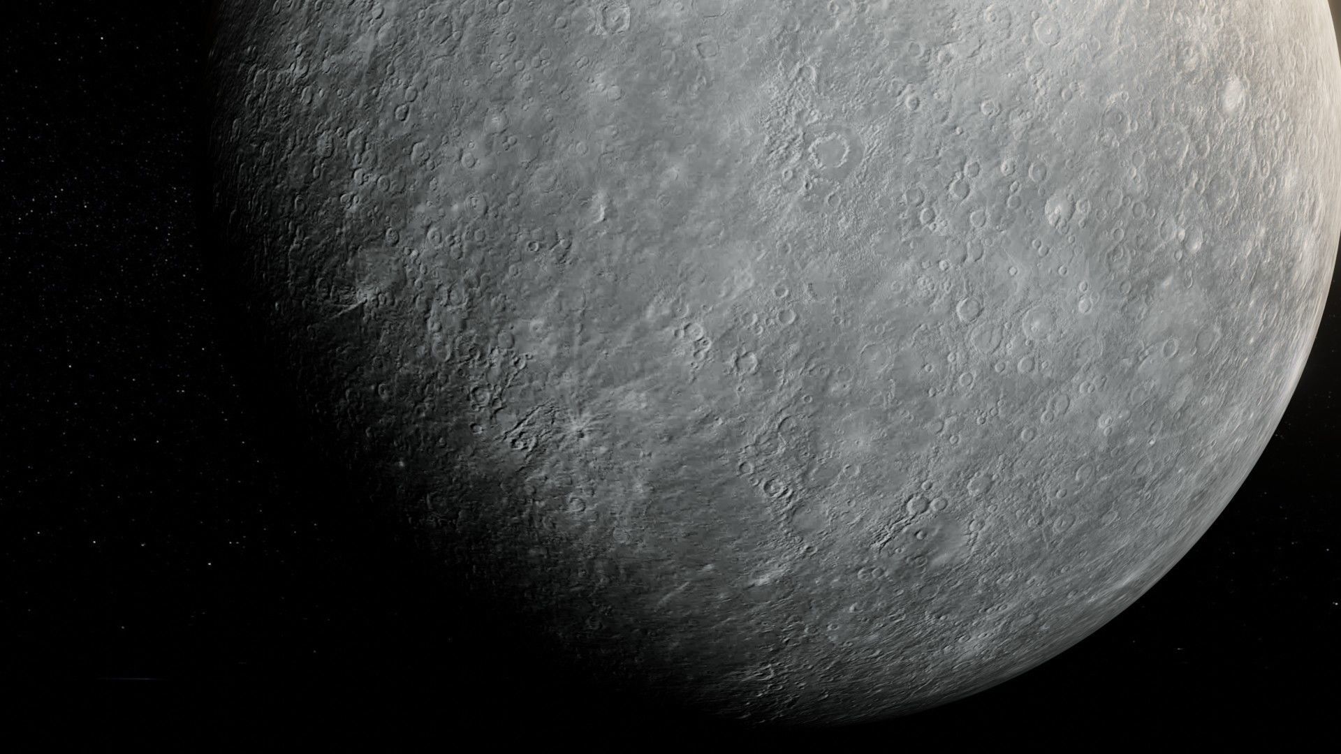 Photorealistic Mercury 8k Textures 3D Model Low-poly 3D model_5