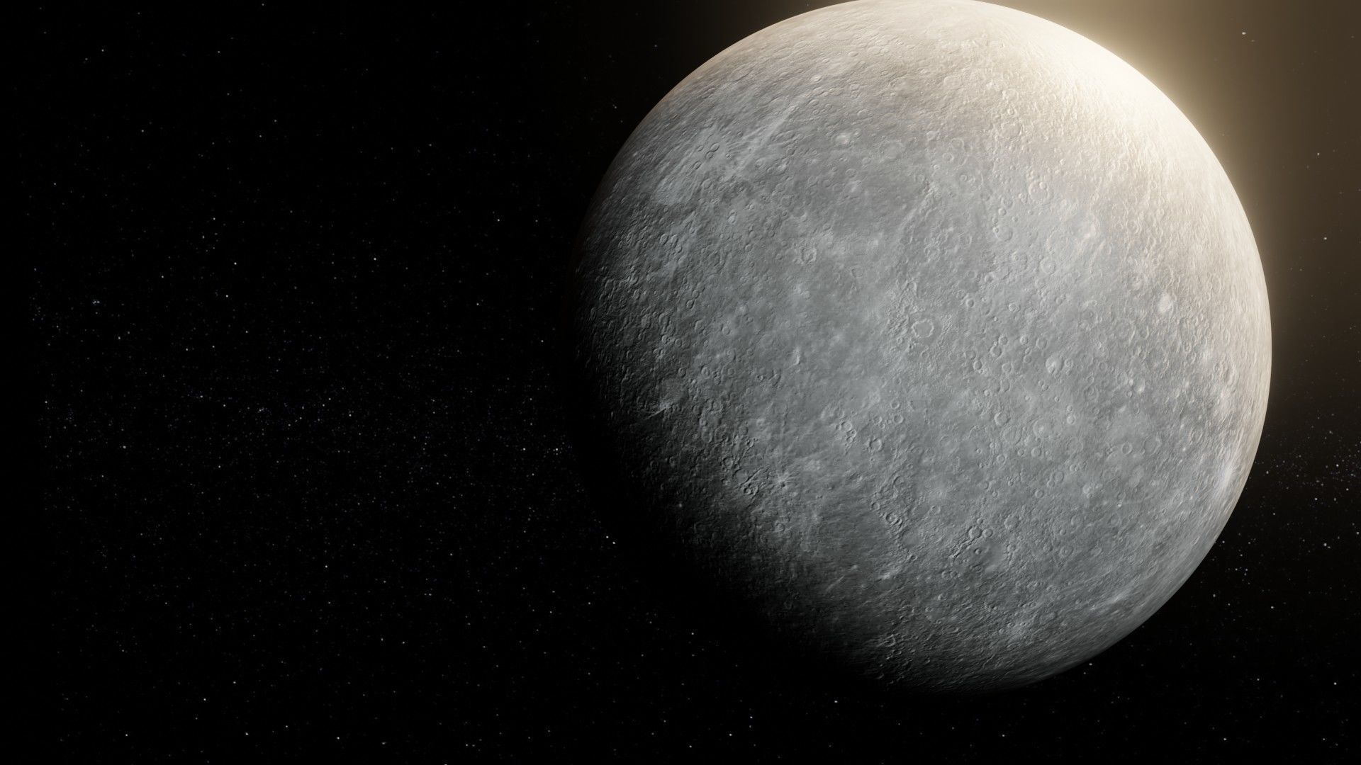 Photorealistic Mercury 8k Textures 3D Model Low-poly 3D model_10