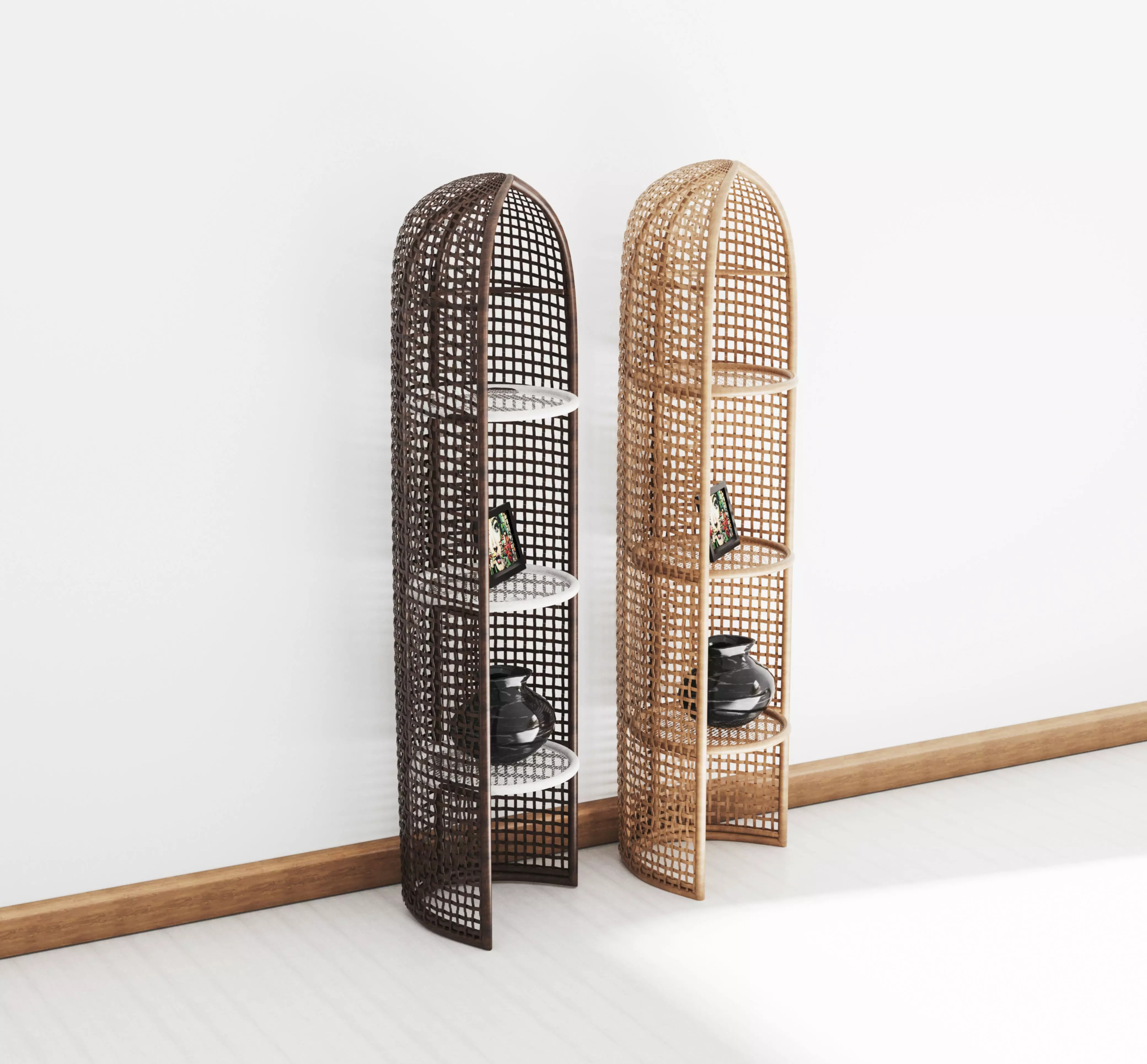 3 Tier Corner Shelf 3D model_0