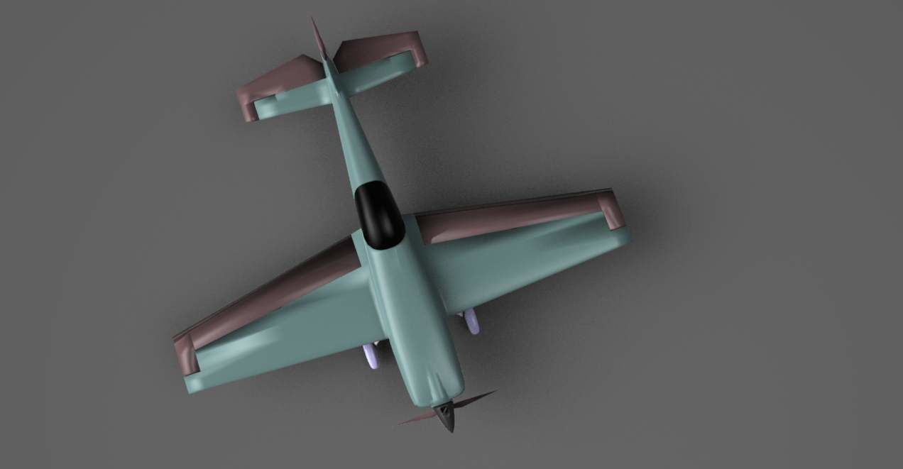 Extra 330sc Low-poly 3D model_1