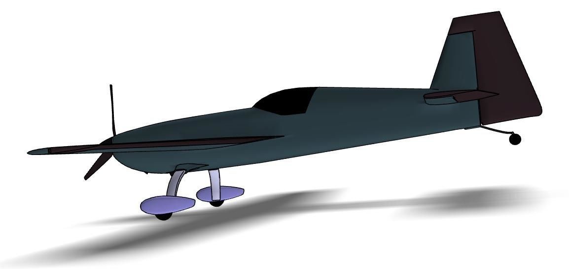 Extra 330sc Low-poly 3D model_3
