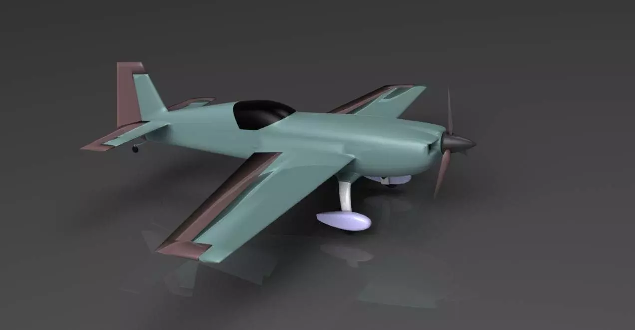 Extra 330sc Low-poly 3D model_0