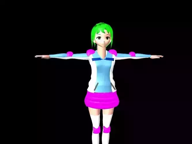 3D Cute Girl Model character 
