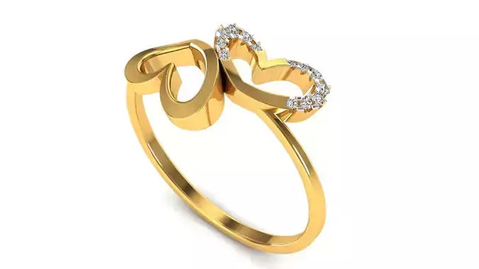 Ring-133 diamond stud earring