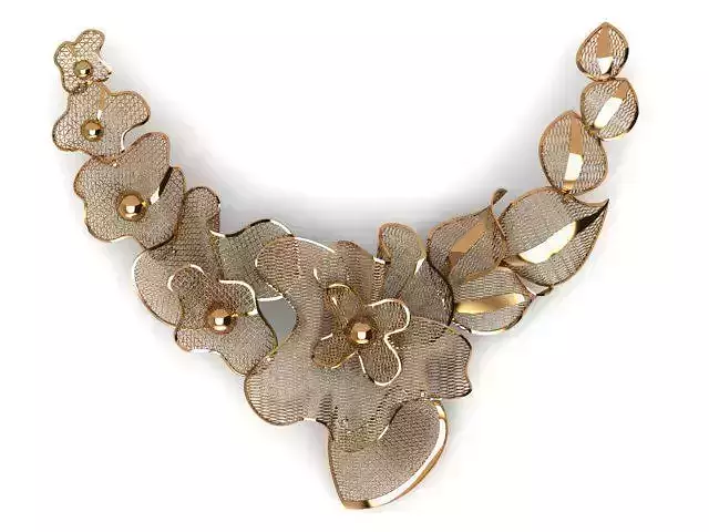 necklace ring bracelet 3 parts set woman 22k set