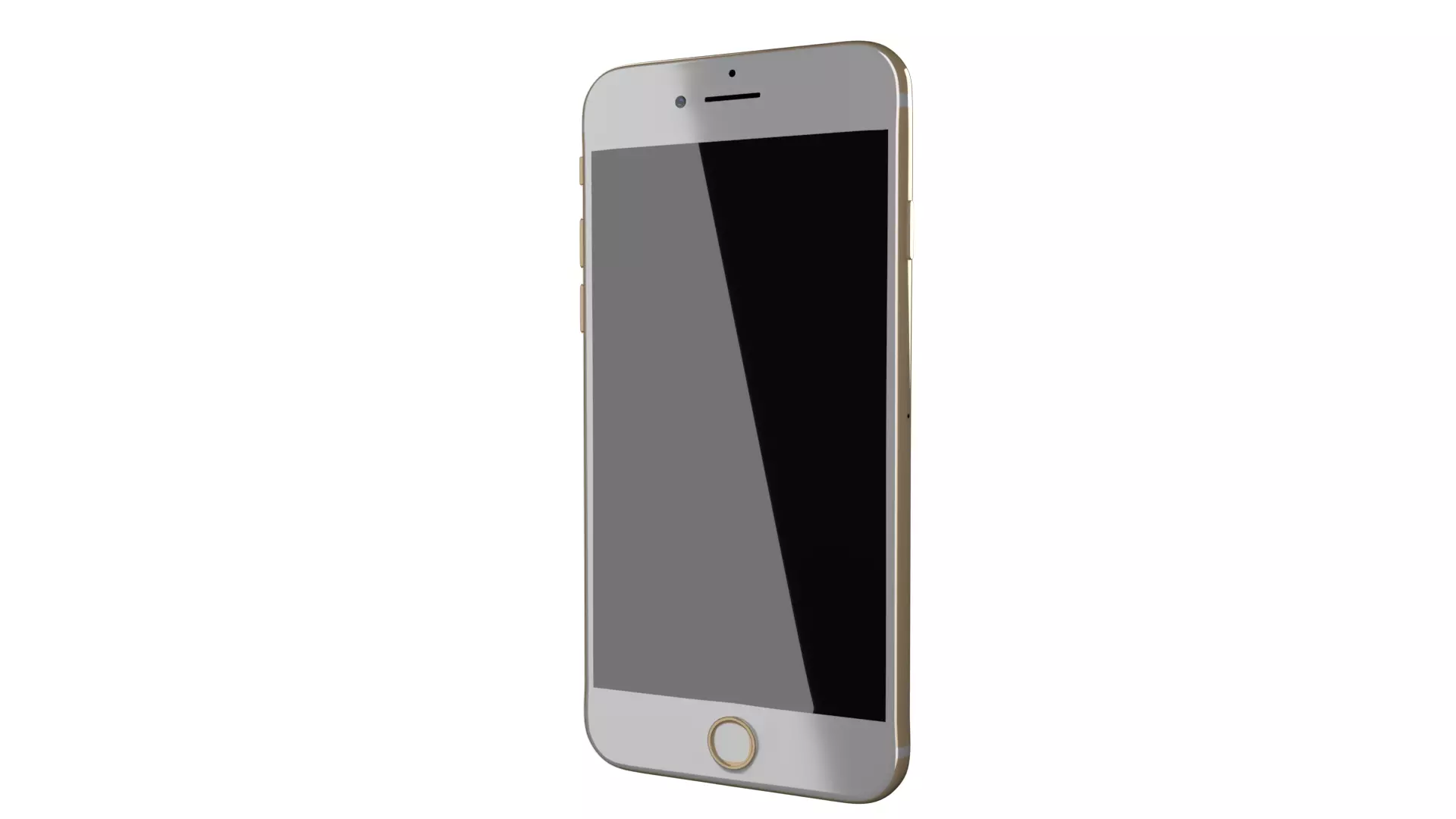 Iphone 7 gold mockup 3D model_0