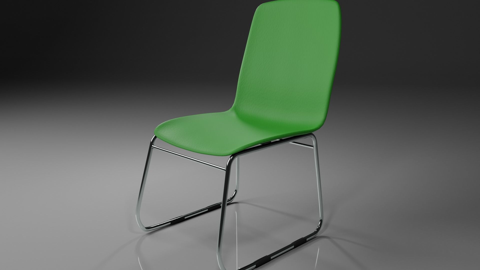 Plastic Chair Free 3D model_1