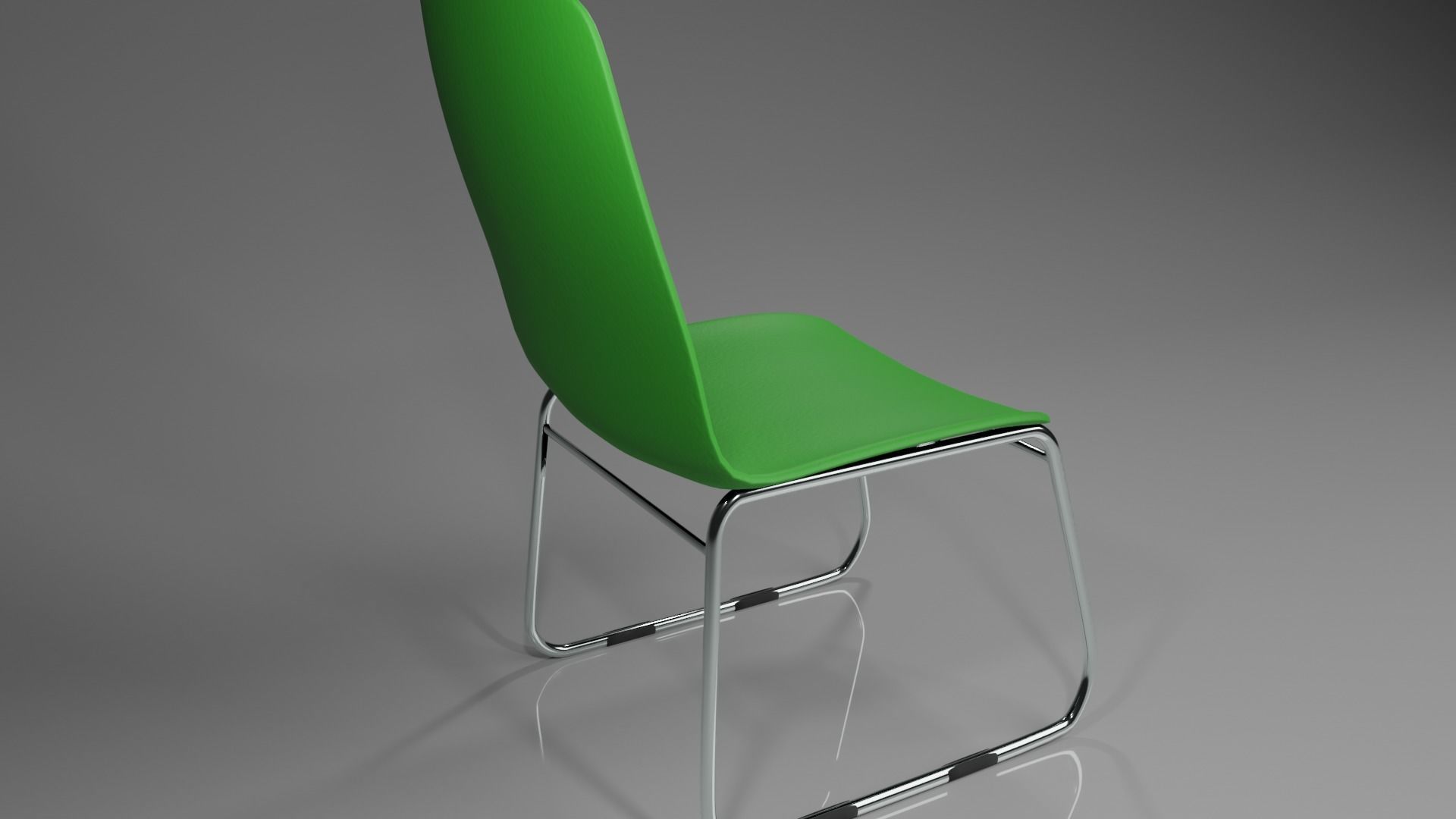 Plastic Chair Free 3D model_2