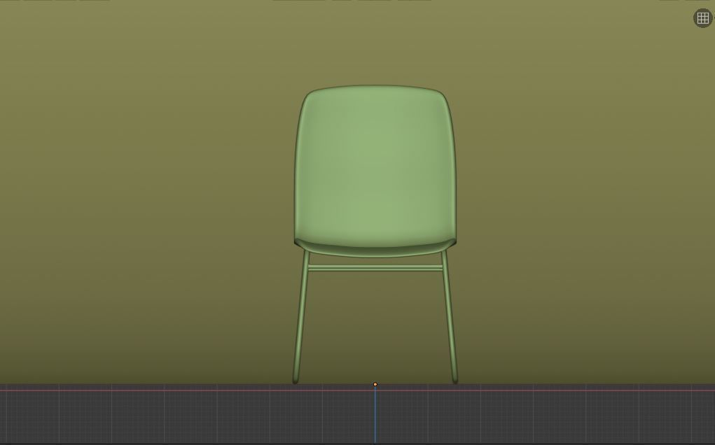 Plastic Chair Free 3D model_5