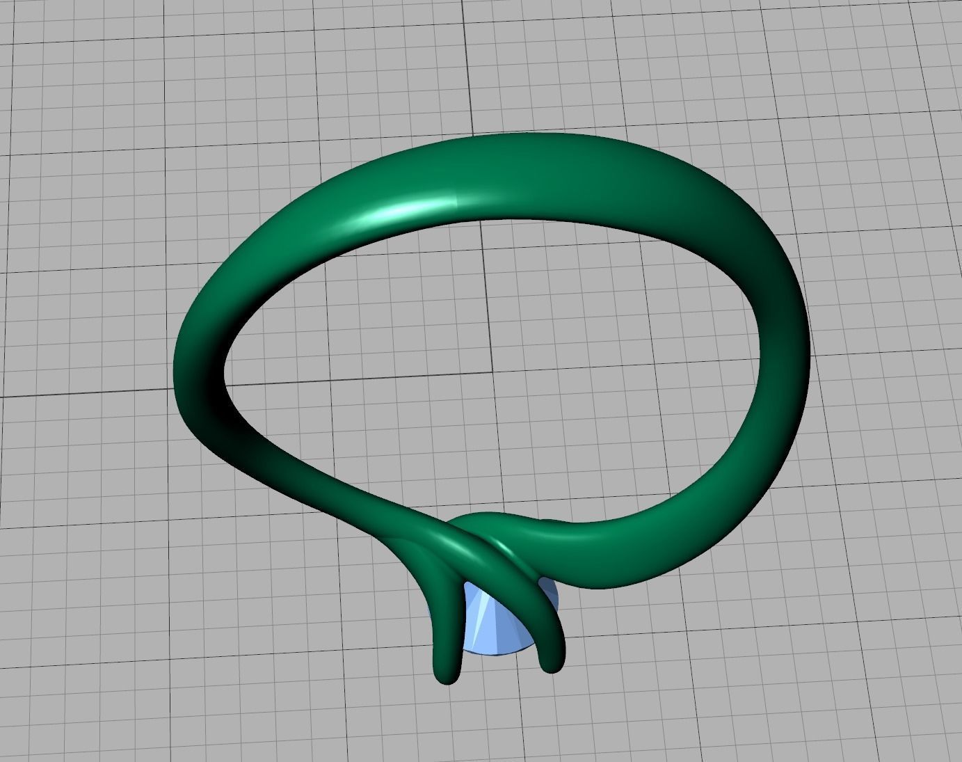 Paradise Solitaire ring Own design 3dmodel 3D print model_17