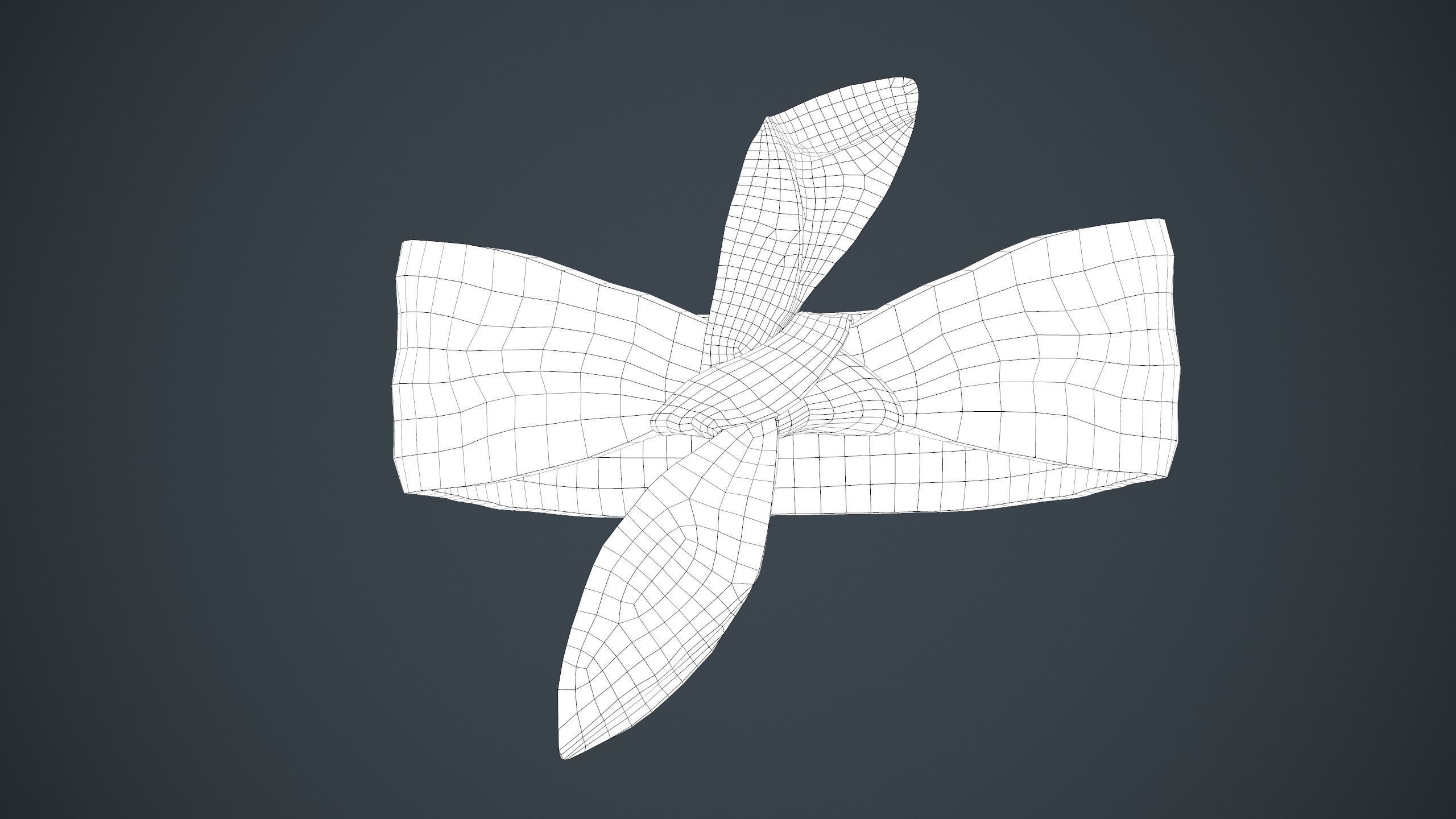 Black Bandana Low-poly 3D model_17