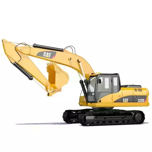 Tracked Excavator Cat 320D 3D model