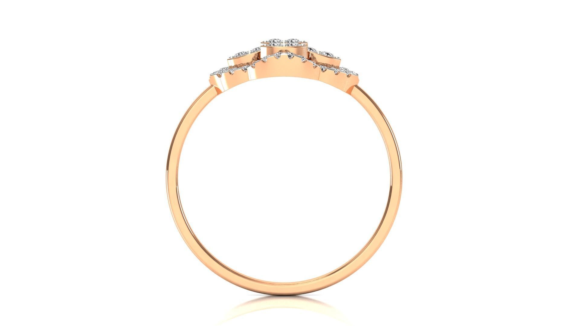 Ring-113 engagement ring with diamonds 3D print model_7