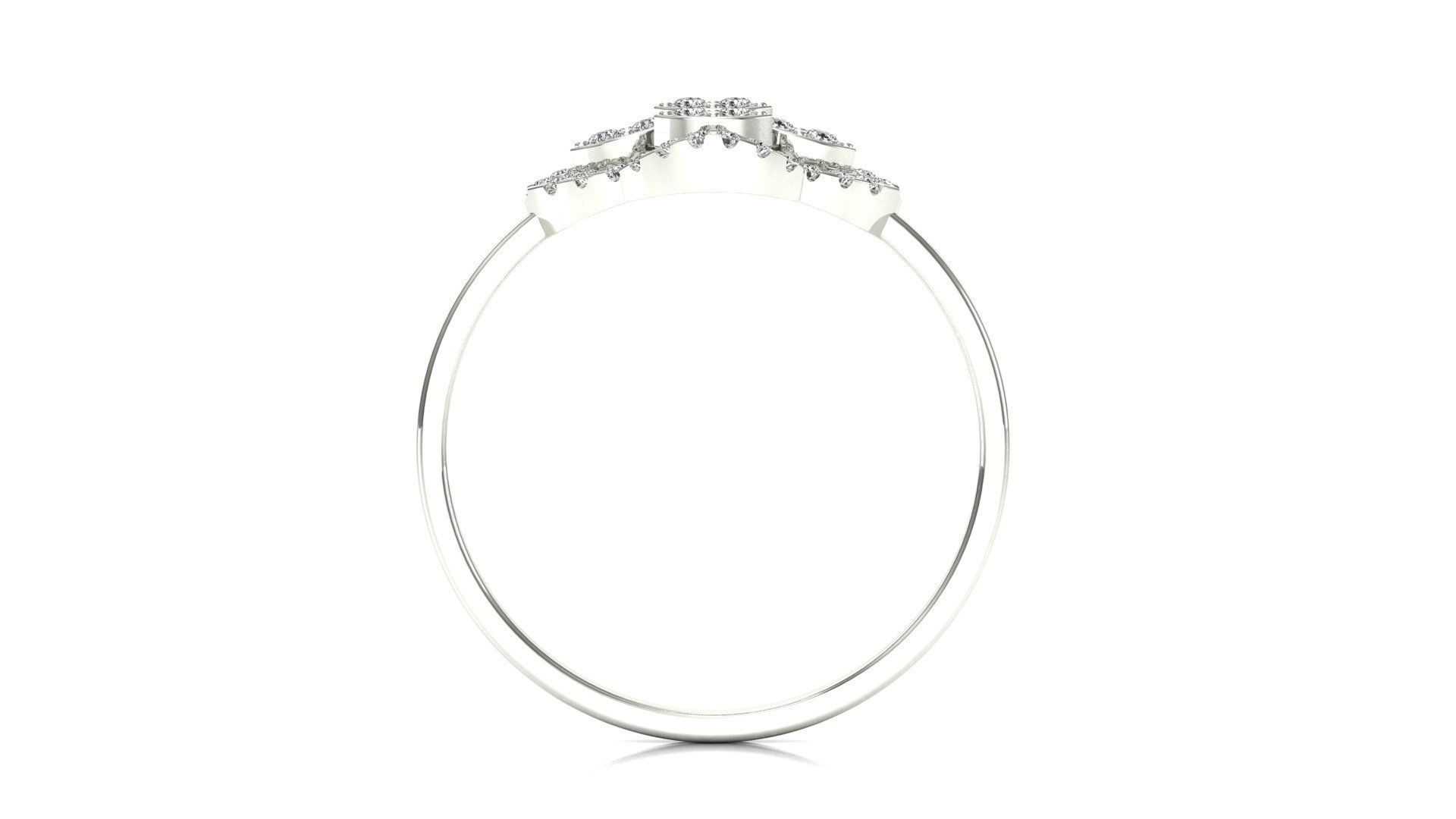 Ring-113 engagement ring with diamonds 3D print model_8