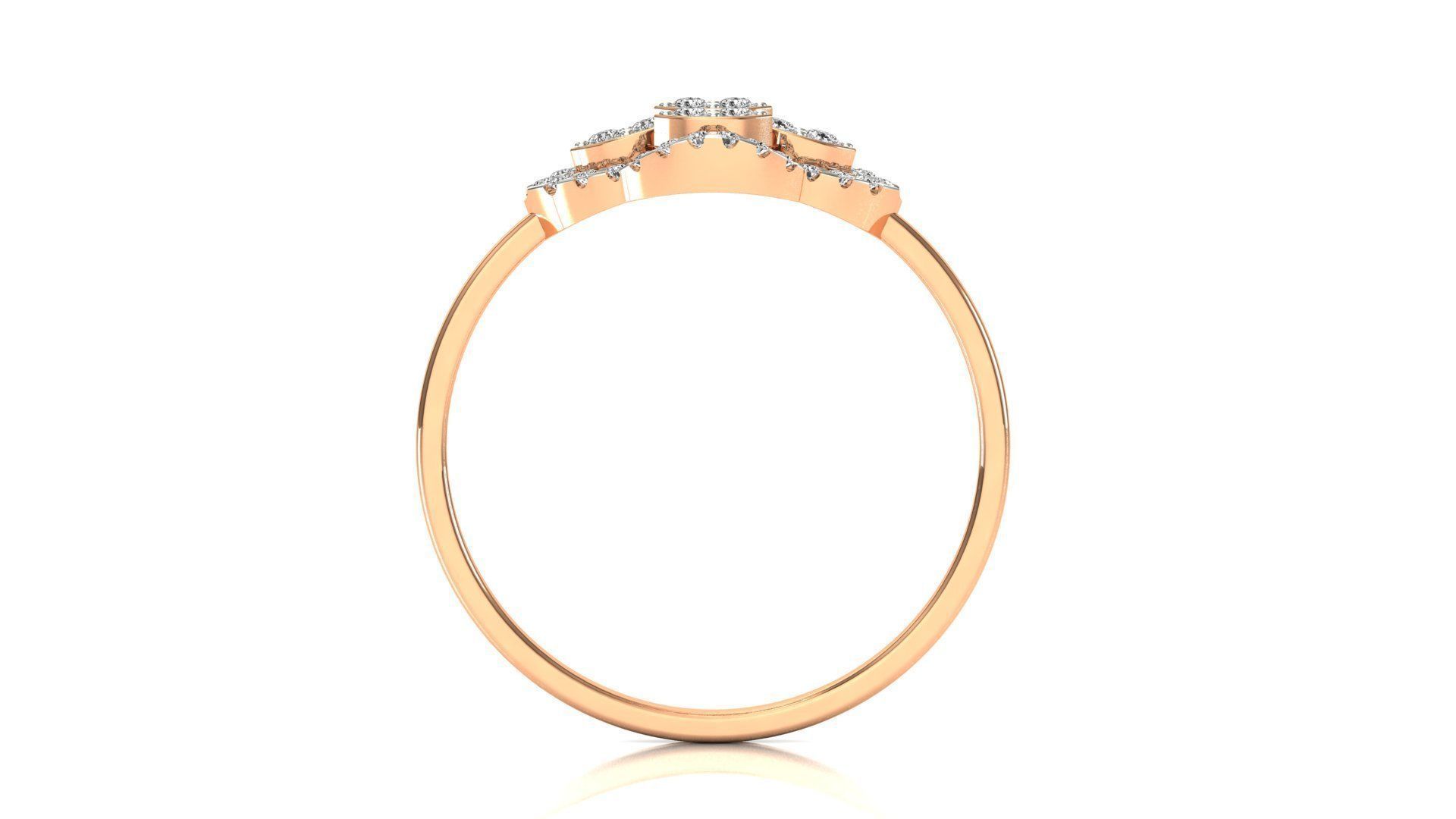 Ring-113 engagement ring with diamonds 3D print model_6