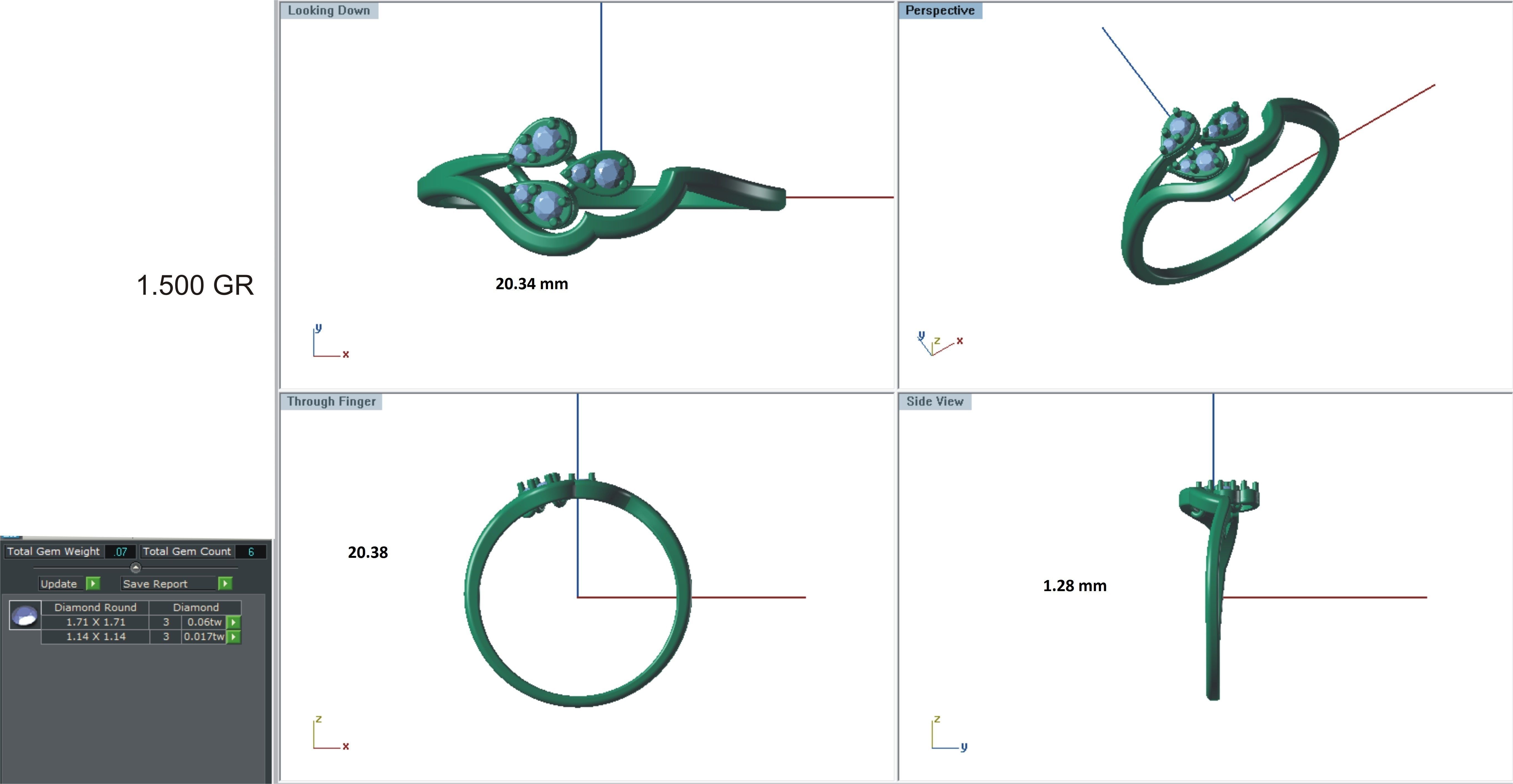 Ring-112 diamond ring 3D print model_24